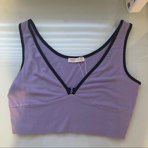 new purple crop top